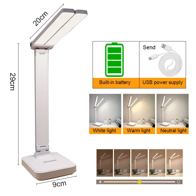 LumoFlex – Rechargeable Foldable LED Desk Lamp with Touch Control & Eye-Friendly Lighting