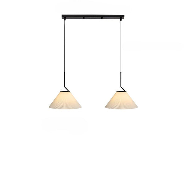Nordic Plissé Cream Pendant Light – Scandinavian Pleated Hanging Lamp | Elegant Minimalist Ceiling Lighting