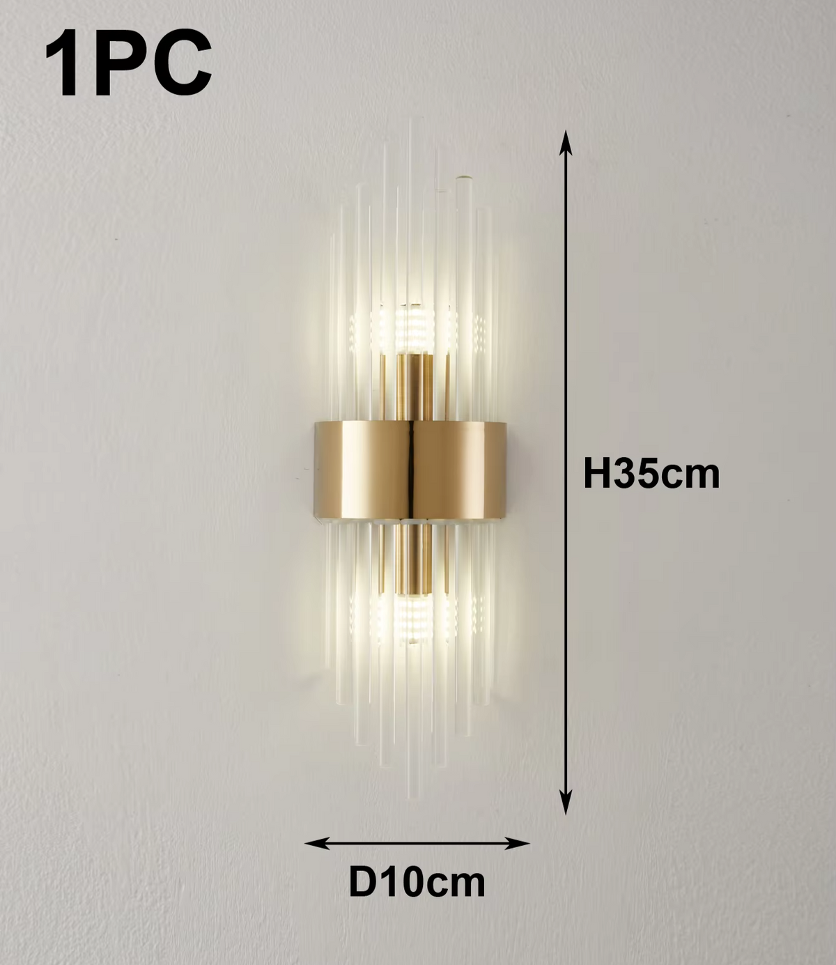 Crystal Noir Wall Light – Luxury Crystal LED Wall Lamp | Modern Stainless Steel Lighting | Elegant Interior Statement