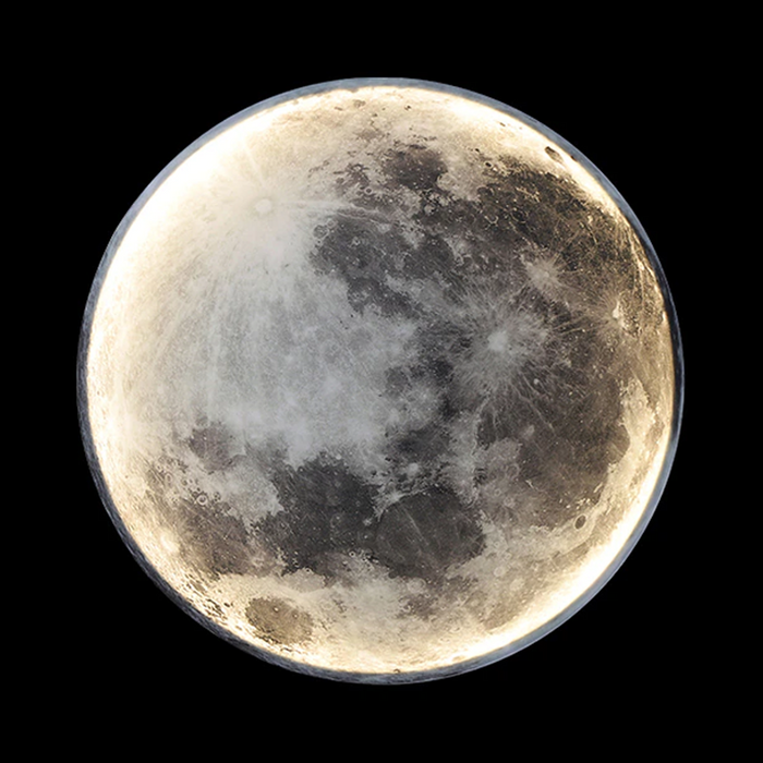 LunaGlow Moon Wall Light – Dimmable LED Wall Lamp | Celestial Ambient Lighting | Modern Bedroom Décor