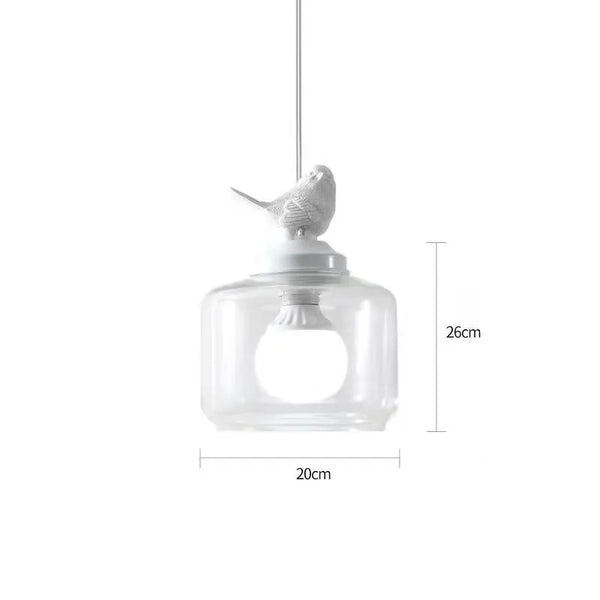 Bird Pendant Light – Artistic Glass Hanging Lamp | Elegant Nature-Inspired Ceiling Lighting