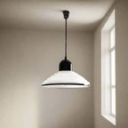 French Cream Wind Glass Pendant Light – Elegant Parisian Hanging Lamp | Soft Vintage Modern Ceiling Lighting