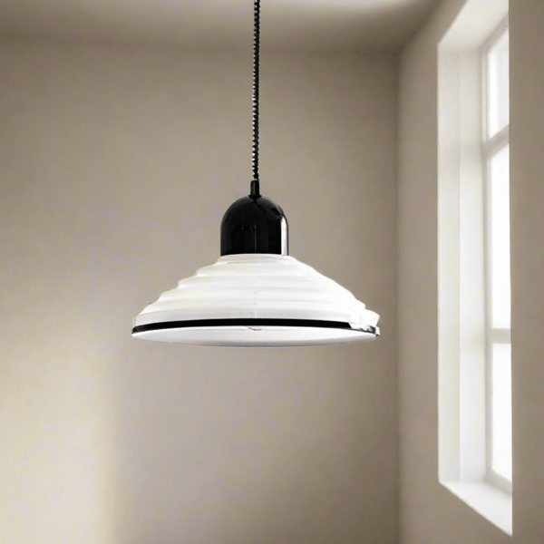 French Cream Wind Glass Pendant Light – Elegant Parisian Hanging Lamp | Soft Vintage Modern Ceiling Lighting