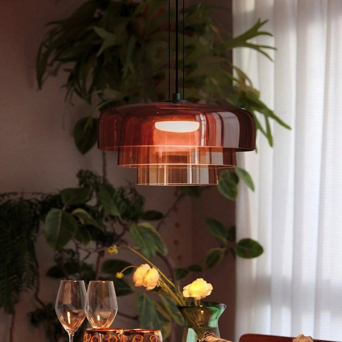 Virelli Glass Pendant Light – Vintage-Inspired Ceiling Lamp | Contemporary Medieval Style Hanging Light