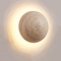 Nordstone Travertine Wall Light – Scandinavian Cream Sconce | Minimalist Natural Stone Lighting
