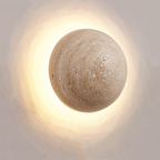 Nordstone Travertine Wall Light – Scandinavian Cream Sconce | Minimalist Natural Stone Lighting