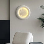 Luxury Resin Wall Light – Modern Circular LED Sconce | Elegant Ambient Interior Lighting