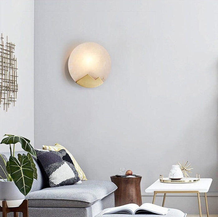 Scandinavian Minimalist Marble Wall Lamp – Refined Luxury with Nordic Simplicity
