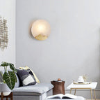 Scandinavian Minimalist Marble Wall Lamp – Refined Luxury with Nordic Simplicity