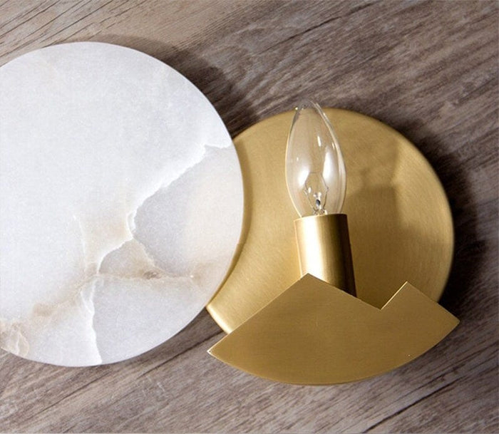 Scandinavian Minimalist Marble Wall Lamp – Refined Luxury with Nordic Simplicity