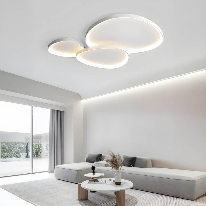 DEWY Ceiling Light – Artistic Three-Part LED Ceiling Lamp | Modern Sculptural Ambient Lighting