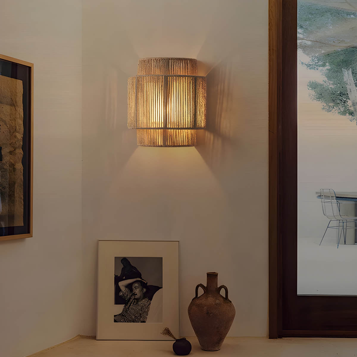Natura Rope Wall Light – Rustic Organic Lighting | Handcrafted Coastal Accent Sconce