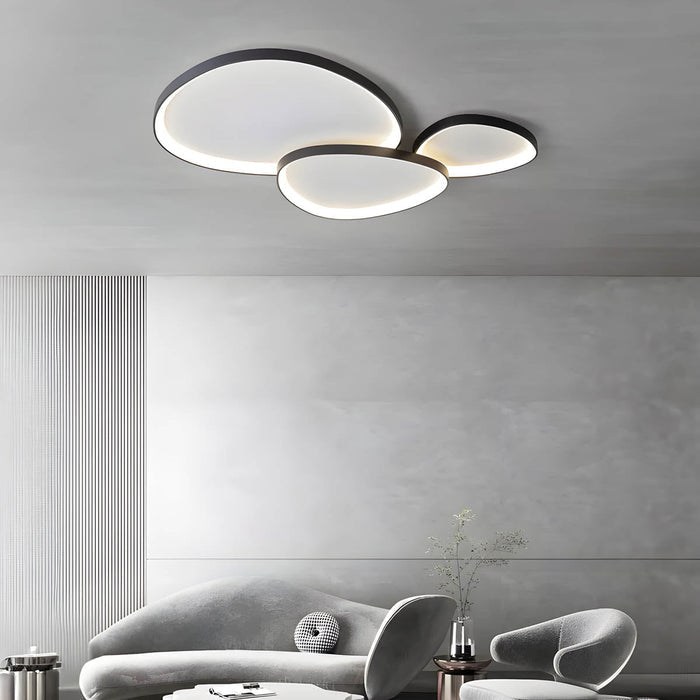 DEWY Ceiling Light – Artistic Three-Part LED Ceiling Lamp | Modern Sculptural Ambient Lighting