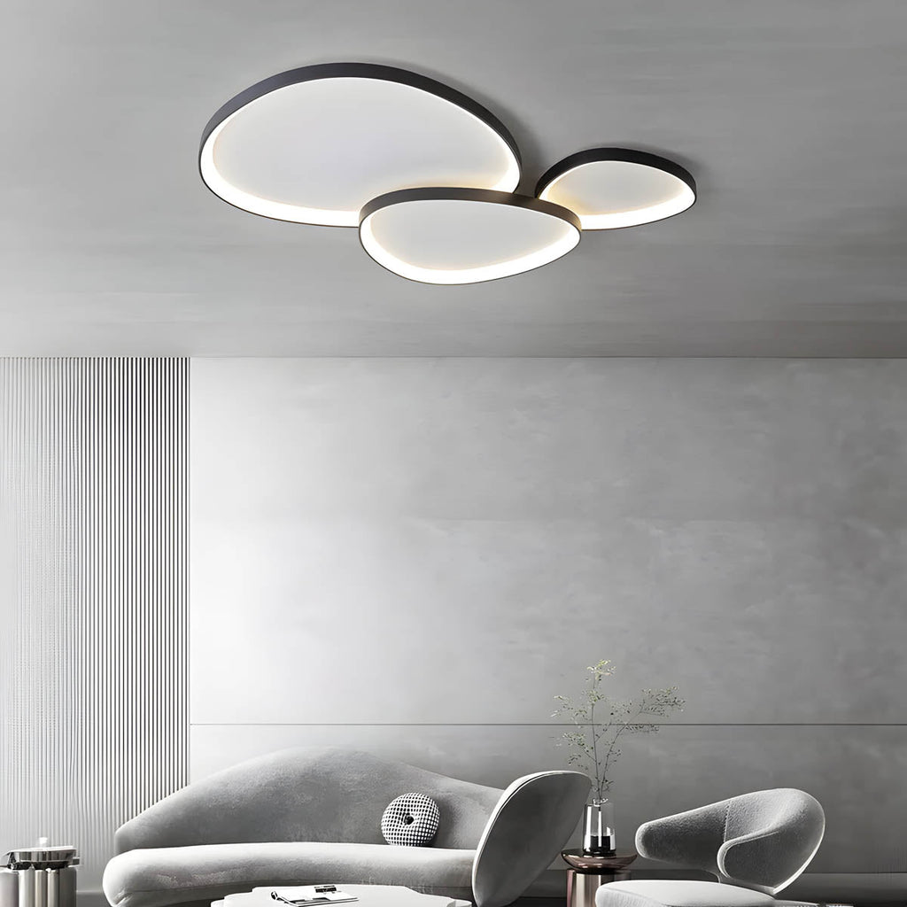 DEWY Ceiling Light – Artistic Three-Part LED Ceiling Lamp | Modern Sculptural Ambient Lighting