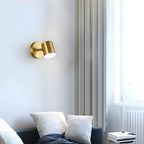 Scandinavian Copper LED Wall Lamp – Nordic Elegance with Functional Lighting