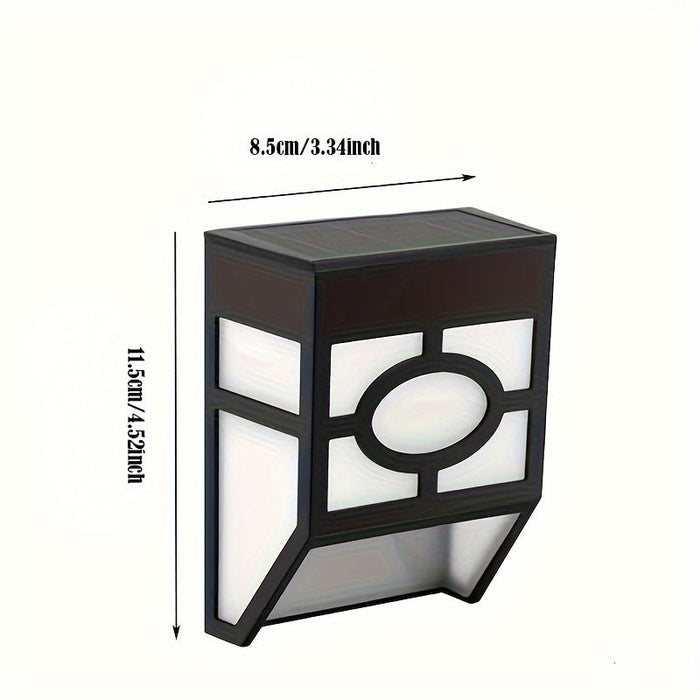 Solar LED Wall Light (2-Pack) – Outdoor Solar Wall Lights | Weather-Resistant Garden Lighting
