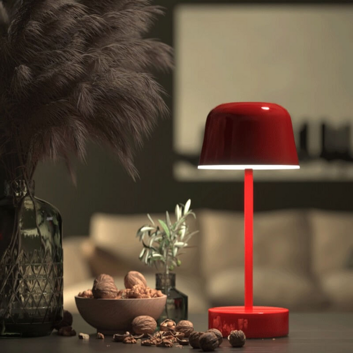 LumaGlow Rechargeable LED Table Lamp – Cordless Ambient Lighting | Dimmable Modern Metal Lamp