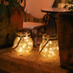 3-Piece Solar Glass Light Set – Decorative Solar Garden Lights | Outdoor LED Lighting