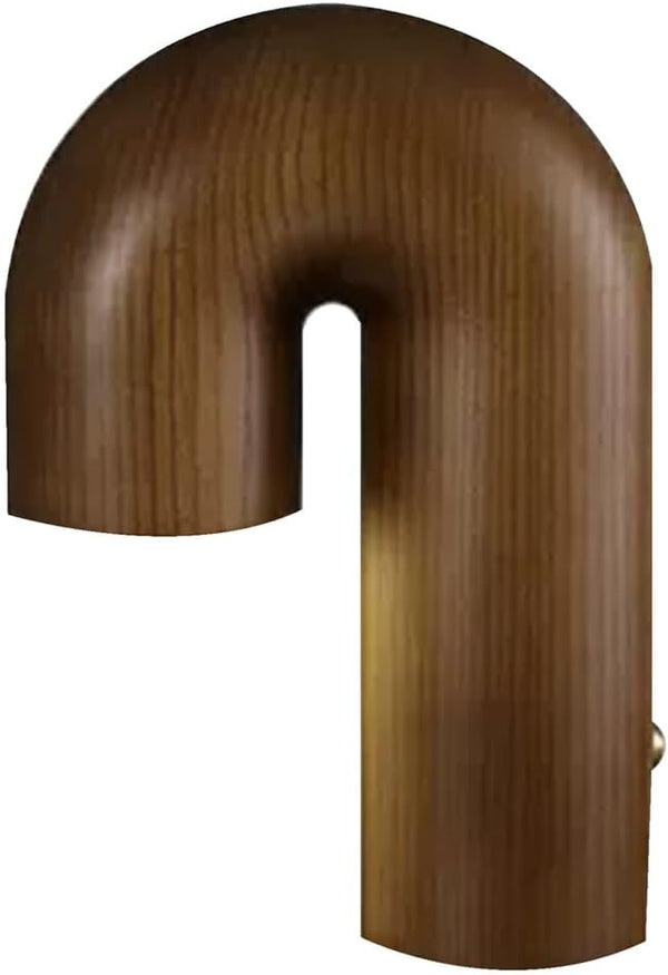 ArcForma Designer Table Lamp – Contemporary Curved Lighting | Modern Wooden Accent Lamp