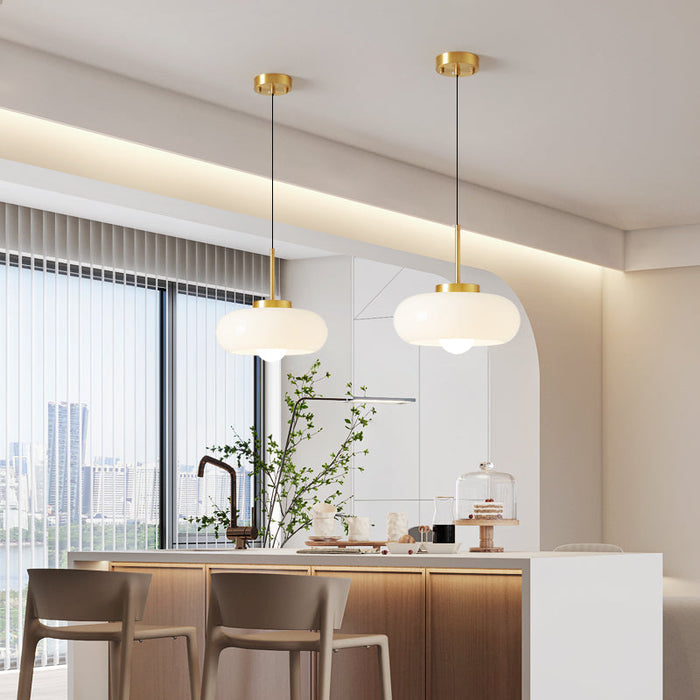 Copper & Glass Chandelier – Vintage Modern Ceiling Light | Elegant Ambient Interior Lighting