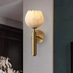 Roséluxe Marble Wall Light – Floral Designer Sconce | Luxury Copper & Marble Accent Lighting