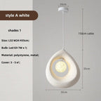 Sabiora Pendant Light – Round Wabi-Sabi Hanging Lamp | Minimalist Japandi Ceiling Lighting