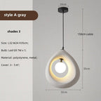 Sabiora Pendant Light – Round Wabi-Sabi Hanging Lamp | Minimalist Japandi Ceiling Lighting