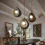Sabiora Pendant Light – Round Wabi-Sabi Hanging Lamp | Minimalist Japandi Ceiling Lighting