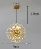 Celestique Crystal Chandelier – Luxury LED Pendant Light | Modern Statement Ceiling Lighting for Elegant Interiors