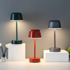 LumaGlow Rechargeable LED Table Lamp – Cordless Ambient Lighting | Dimmable Modern Metal Lamp