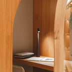 Elegant LED Table Lamp – Sculptural Rechargeable Lighting with Minimalist Design