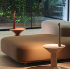 Elegant LED Table Lamp – Sculptural Rechargeable Lighting with Minimalist Design