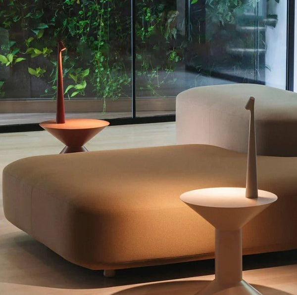 Elegant LED Table Lamp – Sculptural Rechargeable Lighting with Minimalist Design