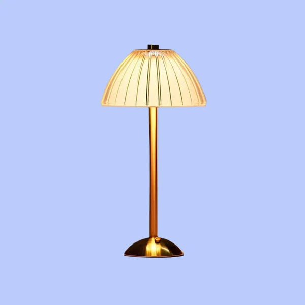 Celestia Crystal Table Lamp – Rechargeable Luxury Lighting | Cordless Metallic Accent Design