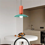Macaron Frisbee Pendant Light – Playful Modern Hanging Lamp | Colourful Scandinavian Ceiling Lighting