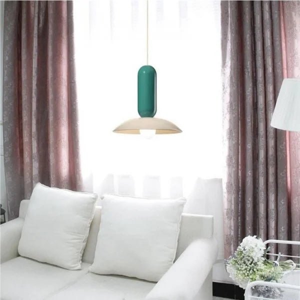 Macaron Frisbee Pendant Light – Playful Modern Hanging Lamp | Colourful Scandinavian Ceiling Lighting