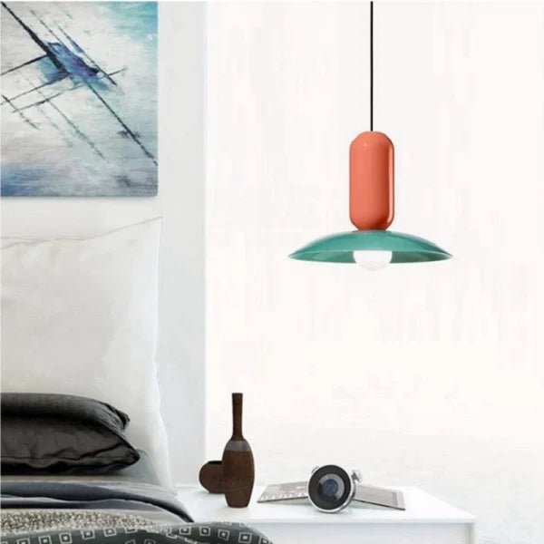 Macaron Frisbee Pendant Light – Playful Modern Hanging Lamp | Colourful Scandinavian Ceiling Lighting