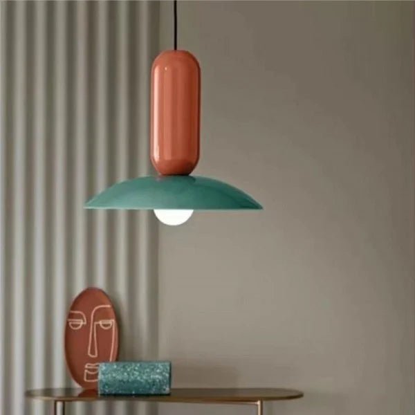 Macaron Frisbee Pendant Light – Playful Modern Hanging Lamp | Colourful Scandinavian Ceiling Lighting