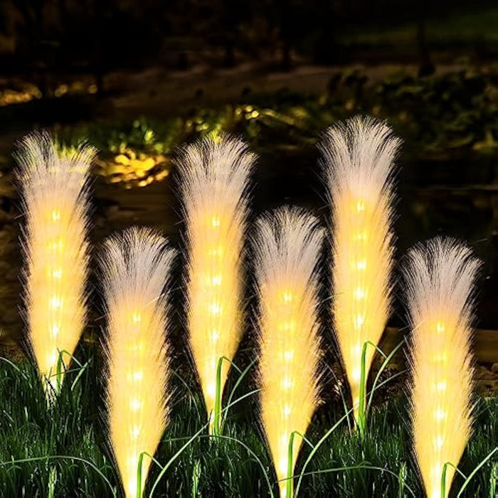 Fiberglass Reed Outdoor Lamp (Solar) – Decorative Solar Reed Lights | IP65 Outdoor Garden Lighting