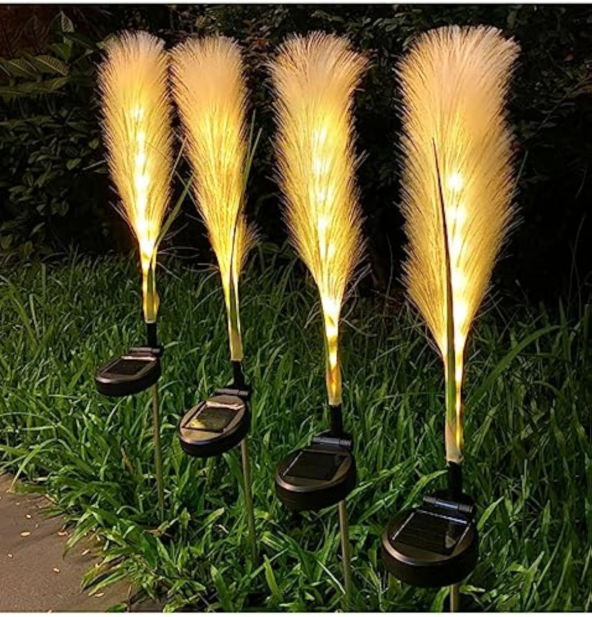 Fiberglass Reed Outdoor Lamp (Solar) – Decorative Solar Reed Lights | IP65 Outdoor Garden Lighting