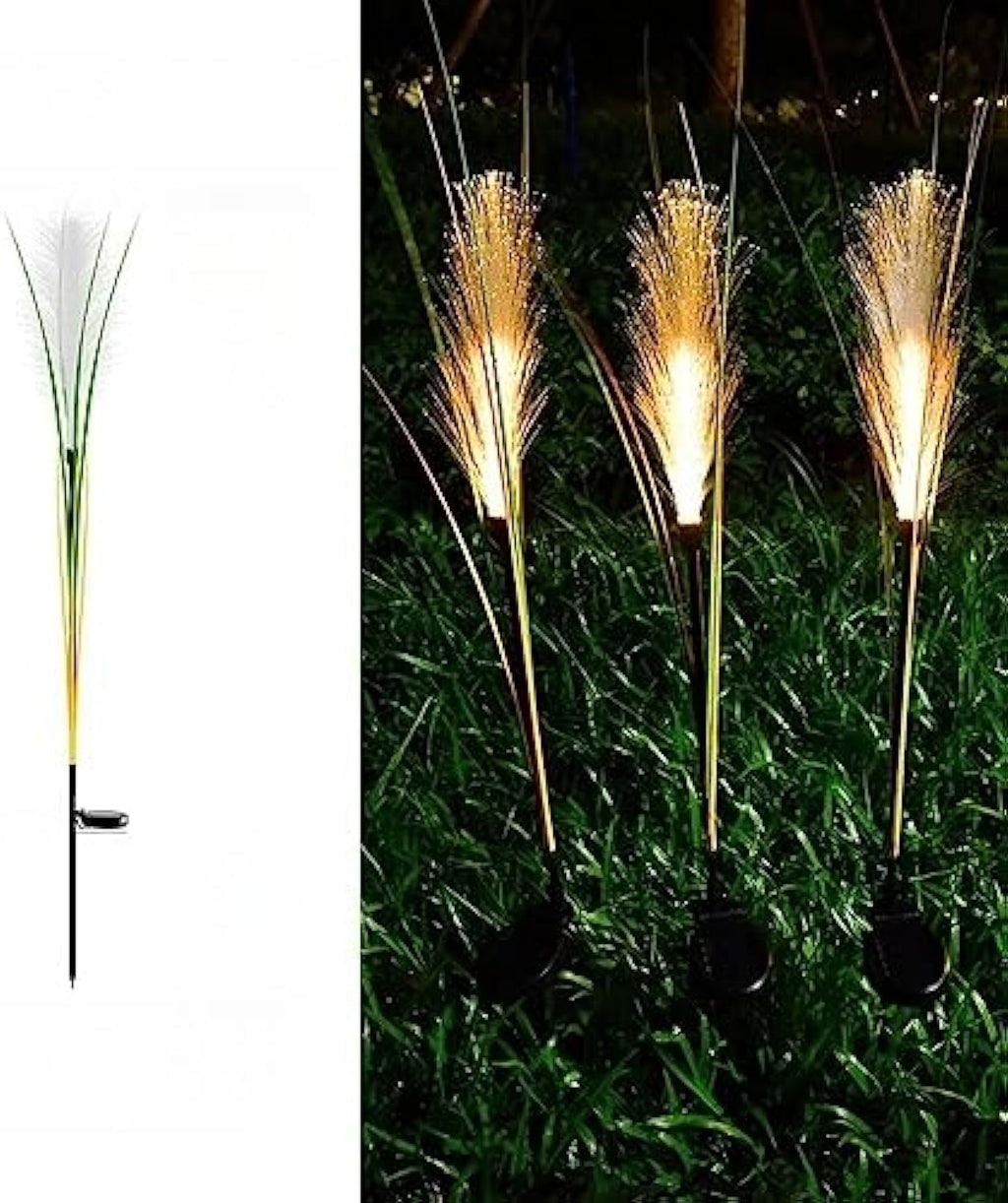 Fiberglass Reed Outdoor Lamp (Solar) – Decorative Solar Reed Lights | IP65 Outdoor Garden Lighting