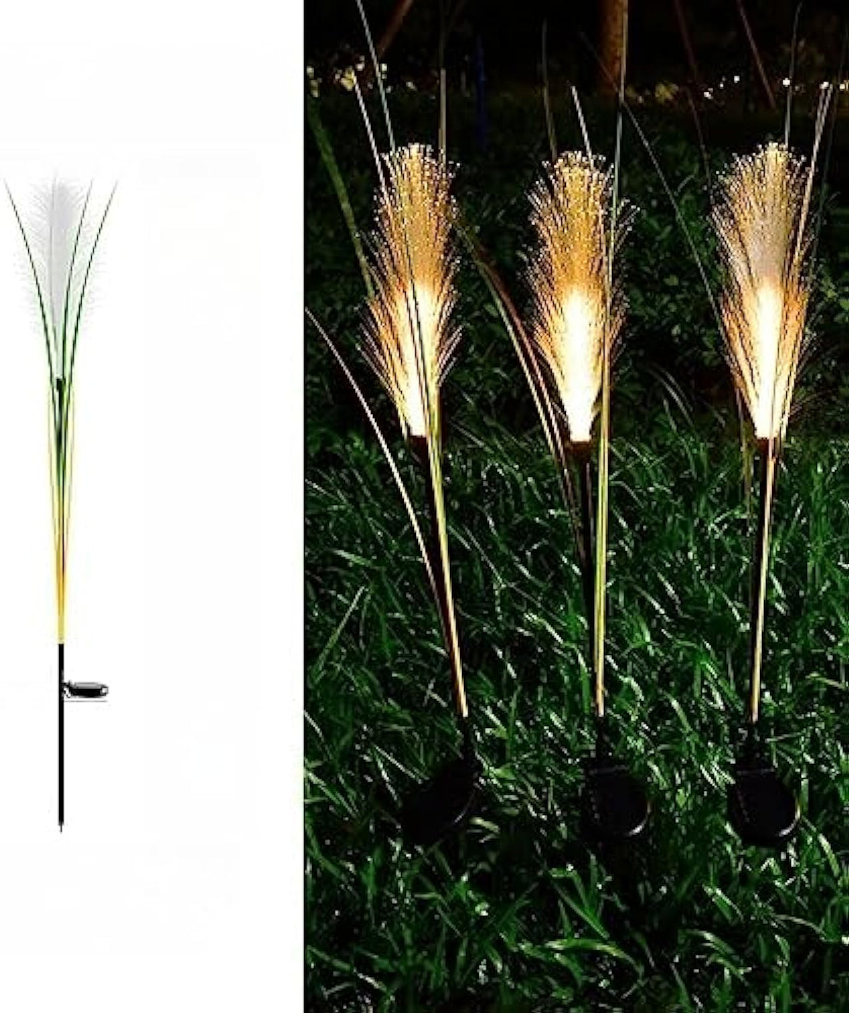 Fiberglass Reed Outdoor Lamp (Solar) – Decorative Solar Reed Lights | IP65 Outdoor Garden Lighting