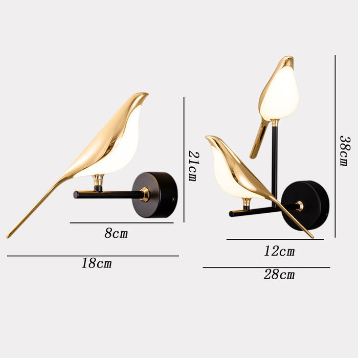 Aviora Magnetic Bird Lamp – Designer LED Accent Light | Modern Table & Wall Lighting