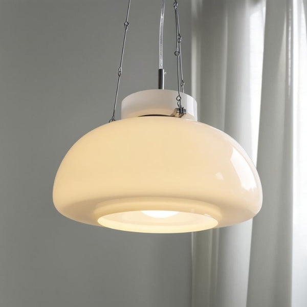 Milky Pendant Light – Modern Frosted Glass Hanging Lamp | Elegant Ambient Interior Lighting