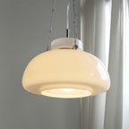 Milky Pendant Light – Modern Frosted Glass Hanging Lamp | Elegant Ambient Interior Lighting
