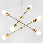 Luccero Sputnik Chandelier – Mid-Century Modern Ceiling Light | Industrial Designer Pendant for Contemporary Interiors