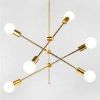 Luccero Sputnik Chandelier – Mid-Century Modern Ceiling Light | Industrial Designer Pendant for Contemporary Interiors