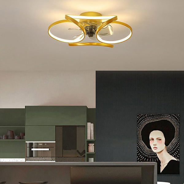 Flower LED Ceiling Fan Light – Modern Floral Ceiling Fan with Remote | Elegant Cooling & Ambient Lighting