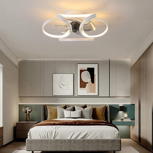 Flower LED Ceiling Fan Light – Modern Floral Ceiling Fan with Remote | Elegant Cooling & Ambient Lighting