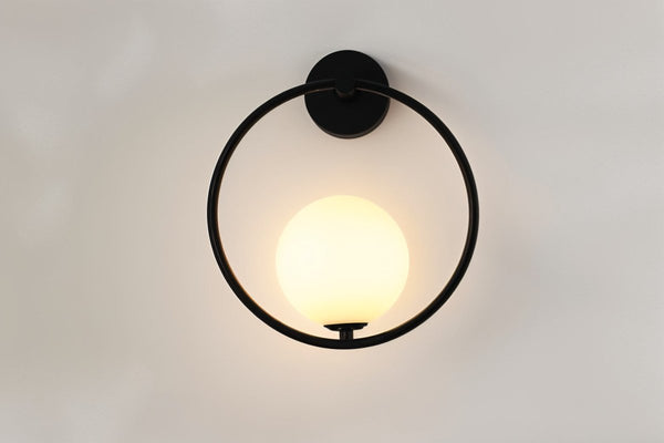 Nidia Luxe Wall Light – Designer Glass & Metal Sconce | Elegant Gold Accent Lighting